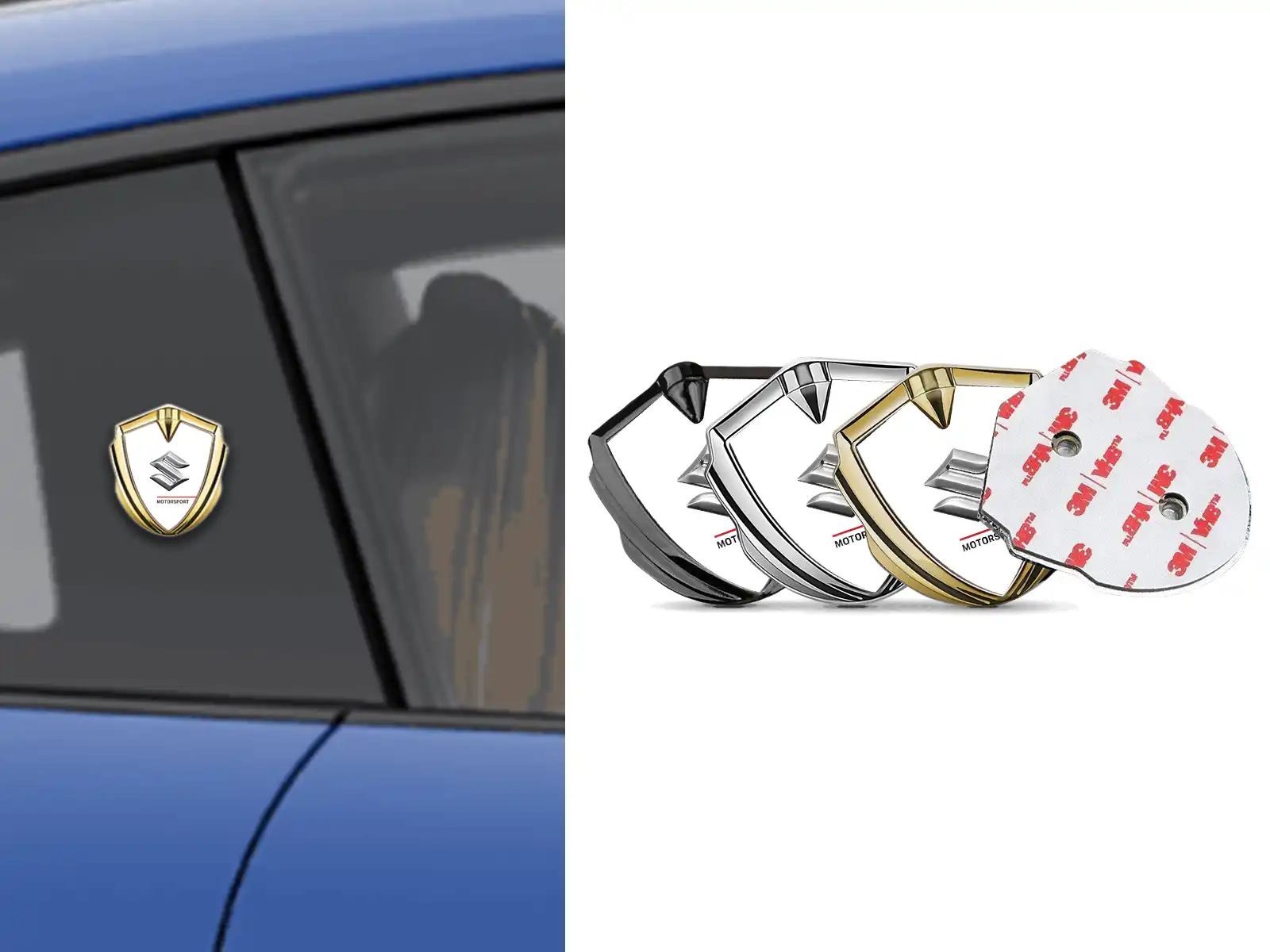 Suzuki Metal Domed Emblem High-End Design Drift Look